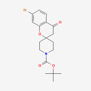 N-Boc-7-bromo-4-oxo-3,4-dihydro-1'H-spiro[chromene-2,4'-piperidine]