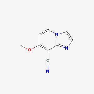 molecular formula C9H7N3O B1593339 7-Methoxyimidazo[1,2-a]pyridine-8-carbonitrile CAS No. 834869-04-4