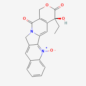 molecular formula C20H16N2O5 B1593357 (4s)-4-Ethyl-4-hydroxy-1h-pyrano[3',4':6,7]indolizino[1,2-b]quinoline-3,14(4h,12h)-dione 6-oxide CAS No. 86639-48-7