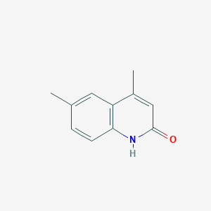 molecular formula C11H11NO B1593359 4,6-二甲基喹啉-2-醇 CAS No. 23947-37-7