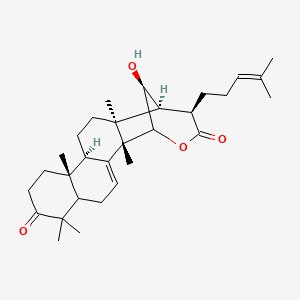 B1593360 16,21-Epoxylanosta-7,24-diene-3,21-dione CAS No. 22611-36-5