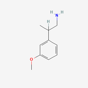 molecular formula C10H15NO B1593373 2-(3-Methoxyphenyl)propan-1-amine CAS No. 754913-55-8