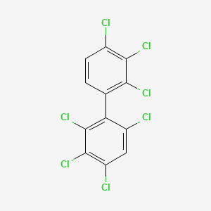 molecular formula C12H3Cl7 B1593386 2,2',3,3',4,4',6-Heptachlorobiphenyl CAS No. 52663-71-5
