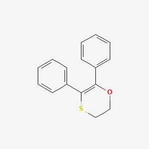 molecular formula C16H14OS B1593389 2,3-二氢-5,6-二苯基-1,4-噁硫烷 CAS No. 58041-19-3