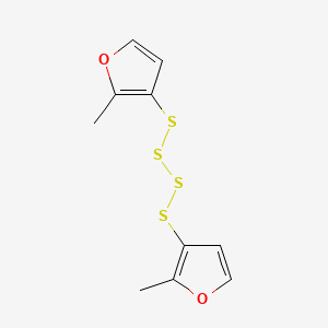 molecular formula C10H10O2S4 B1593402 Bis(2-methyl-3-furyl)tetrasulfide CAS No. 28588-76-3