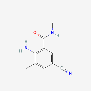 molecular formula C10H11N3O B1593408 2-Amino-5-cyano-N,3-dimethylbenzamide CAS No. 890707-29-6