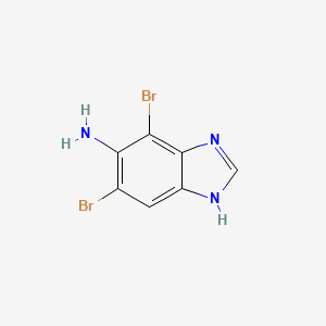 molecular formula C7H5Br2N3 B1593412 4,6-Dibromo-3H-benzoimidazol-5-ylamine CAS No. 886363-61-7
