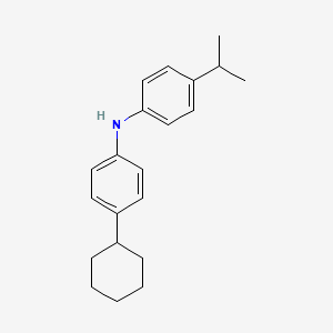 molecular formula C21H27N B1593413 N-(4-cyclohexylphenyl)-4-isopropylbenzenamine CAS No. 886365-92-0