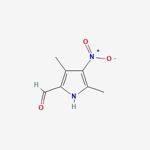 molecular formula C7H8N2O3 B1593415 3,5-二甲基-4-硝基-1H-吡咯-2-甲醛 CAS No. 40236-20-2