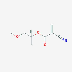molecular formula C8H11NO3 B1593416 2-Propenoic acid, 2-cyano-, 2-methoxy-1-methylethyl ester CAS No. 27279-62-5