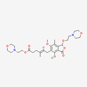molecular formula C29H42N2O9 B1593420 1-(2-(4-Morpholinyl)ethoxy) mycophenolate mofetil CAS No. 1094322-91-4
