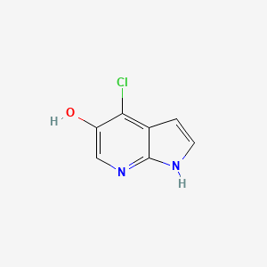 molecular formula C7H5ClN2O B1593426 4-Chloro-1H-pyrrolo[2,3-b]pyridin-5-ol CAS No. 1020056-82-9
