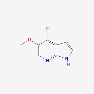 molecular formula C8H7ClN2O B1593428 4-Chloro-5-methoxy-1H-pyrrolo[2,3-b]pyridine CAS No. 1020056-72-7