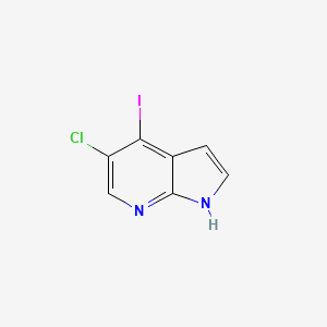 molecular formula C7H4ClIN2 B1593437 5-Chloro-4-iodo-1H-pyrrolo[2,3-B]pyridine CAS No. 1020056-77-2