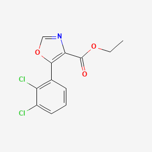 B1593438 Ethyl 5-(2,3-dichlorophenyl)oxazole-4-carboxylate CAS No. 951885-31-7