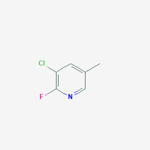 molecular formula C6H5ClFN B1593439 3-Chloro-2-fluoro-5-methylpyridine CAS No. 1031929-23-3
