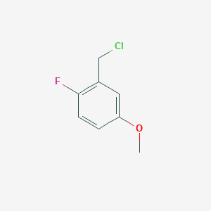 molecular formula C8H8ClFO B1593440 2-Fluoro-5-methoxybenzyl chloride CAS No. 1076197-70-0