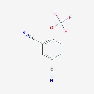 molecular formula C9H3F3N2O B1593441 4-(三氟甲氧基)间苯二甲腈 CAS No. 1020063-01-7