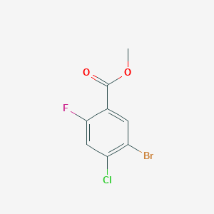 molecular formula C8H5BrClFO2 B1593452 Methyl 5-bromo-4-chloro-2-fluorobenzoate CAS No. 951884-02-9