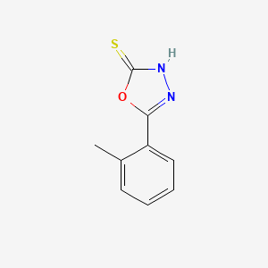 molecular formula C9H8N2OS B1593458 5-(2-Methylphenyl)-1,3,4-oxadiazole-2-thiol CAS No. 2503-66-4