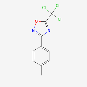 molecular formula C10H7Cl3N2O B1593464 3-(4-Methylphenyl)-5-(trichloromethyl)-1,2,4-oxadiazole CAS No. 5373-86-4