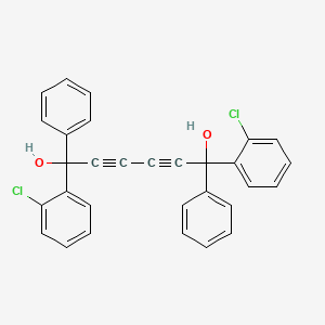 molecular formula C30H20Cl2O2 B1593466 1,6-Bis(2-chlorophenyl)-1,6-diphenyl-2,4-hexadiyne-1,6-diol CAS No. 86436-19-3