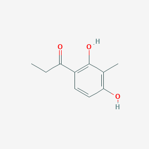 molecular formula C10H12O3 B1593476 1-(2,4-二羟基-3-甲基苯基)丙انون CAS No. 63876-46-0
