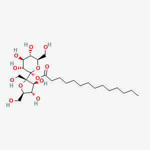 molecular formula C26H48O12 B1593480 alpha-D-Glucopyranoside, beta-D-fructofuranosyl, monotetradecanoate CAS No. 27216-47-3