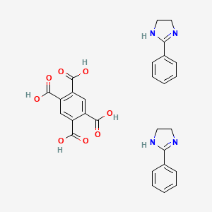 molecular formula C28H26N4O8 B1593484 benzene-1,2,4,5-tetracarboxylic acid;2-phenyl-4,5-dihydro-1H-imidazole CAS No. 54553-91-2