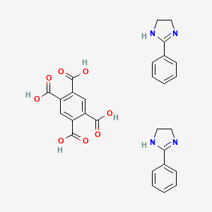 molecular formula C28H26N4O8 B1593484 Pyromellitic acid 2-phenyl-2-imidazoline salt (1:2) CAS No. 54553-91-2