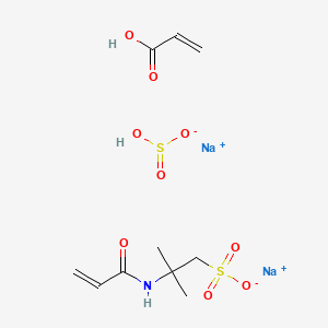 molecular formula C10H17NNa2O9S2 B1593493 Disodium;hydrogen sulfite;2-methyl-2-(prop-2-enoylamino)propane-1-sulfonate;prop-2-enoic acid CAS No. 97953-25-8
