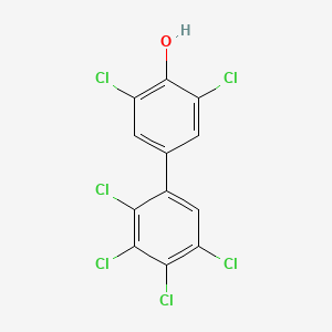 molecular formula C12H4Cl6O B1593496 4-Hydroxy-2',3,3',4',5,5'-hexachlorobiphenyl CAS No. 158076-63-2