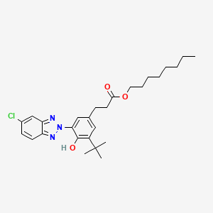 B1593498 Octyl 5-tert-butyl-3-(5-chloro-2H-benzotriazole-2-yl)-4-hydroxybenzenepropionate CAS No. 83044-89-7