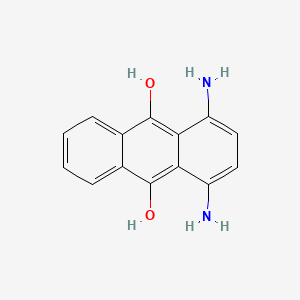 molecular formula C14H12N2O2 B1593509 1,4-Diaminoanthracene-9,10-diol CAS No. 5327-72-0