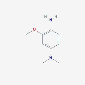 molecular formula C9H14N2O B1593538 2-methoxy-4-N,4-N-dimethylbenzene-1,4-diamine CAS No. 7474-82-0