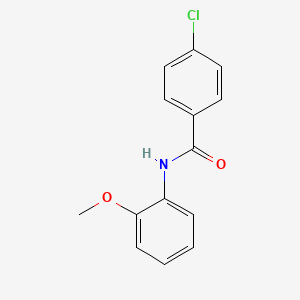 molecular formula C14H12ClNO2 B1593540 4-chloro-N-(2-methoxyphenyl)benzamide CAS No. 7508-80-7