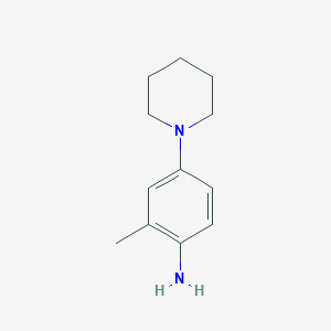 molecular formula C12H18N2 B1593543 2-Methyl-4-(piperidin-1-yl)aniline CAS No. 73164-32-6