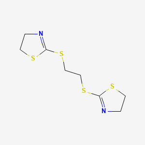 molecular formula C8H12N2S4 B1593548 2-[2-(4,5-Dihydro-1,3-thiazol-2-ylsulfanyl)ethylsulfanyl]-4,5-dihydro-1,3-thiazole CAS No. 30760-76-0