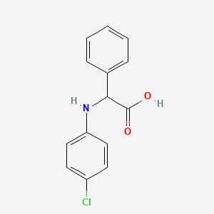molecular formula C14H12ClNO2 B1593549 (4-Chloro-phenylamino)-phenyl-acetic acid CAS No. 33984-30-4