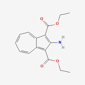 molecular formula C16H17NO4 B1593550 Diethyl 2-aminoazulene-1,3-dicarboxylate CAS No. 3806-02-8