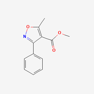 molecular formula C12H11NO3 B1593558 5-甲基-3-苯基-1,2-恶唑-4-羧酸甲酯 CAS No. 2065-28-3