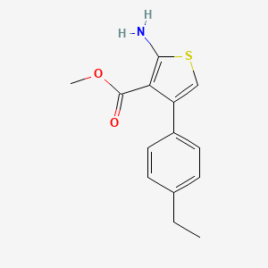 molecular formula C14H15NO2S B1593560 2-氨基-4-(4-乙基苯基)噻吩-3-甲酸甲酯 CAS No. 350989-89-8