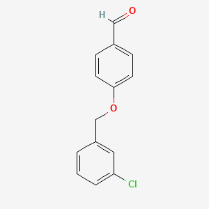 molecular formula C14H11ClO2 B1593562 4-[(3-chlorobenzyl)oxy]benzaldehyde CAS No. 59067-43-5