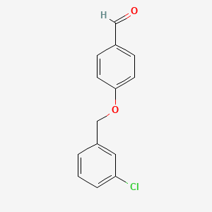 molecular formula C14H11ClO2 B1593562 4-[(3-Chlorobenzyl)Oxy]Benzenecarbaldehyde CAS No. 59067-43-5