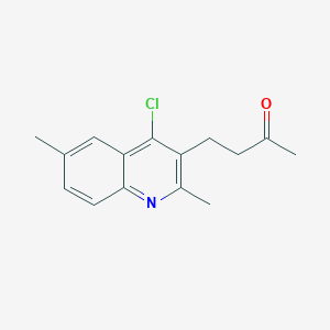 molecular formula C15H16ClNO B1593563 4-(4-Chloro-2,6-dimethylquinolin-3-yl)butan-2-one CAS No. 332150-25-1