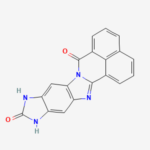 molecular formula C19H10N4O2 B1593565 7H,11H-Benz[de]imidazo[4',5':5,6]benzimidazo[2,1-a]isoquinoline-7,11-dione, 10,12-dihydro- CAS No. 56279-27-7
