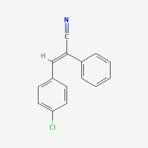 molecular formula C15H10ClN B1593566 p-Chloro-alpha-phenylcinnamonitrile CAS No. 3695-92-9