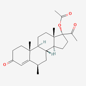 molecular formula C24H34O4 B1593574 6-表羟孕酮醋酸酯 CAS No. 2242-65-1