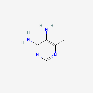 molecular formula C5H8N4 B1593575 6-甲基嘧啶-4,5-二胺 CAS No. 22715-28-2