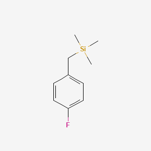 molecular formula C10H15FSi B1593584 (4-Fluorophenyl)methyl-trimethylsilane CAS No. 706-25-2